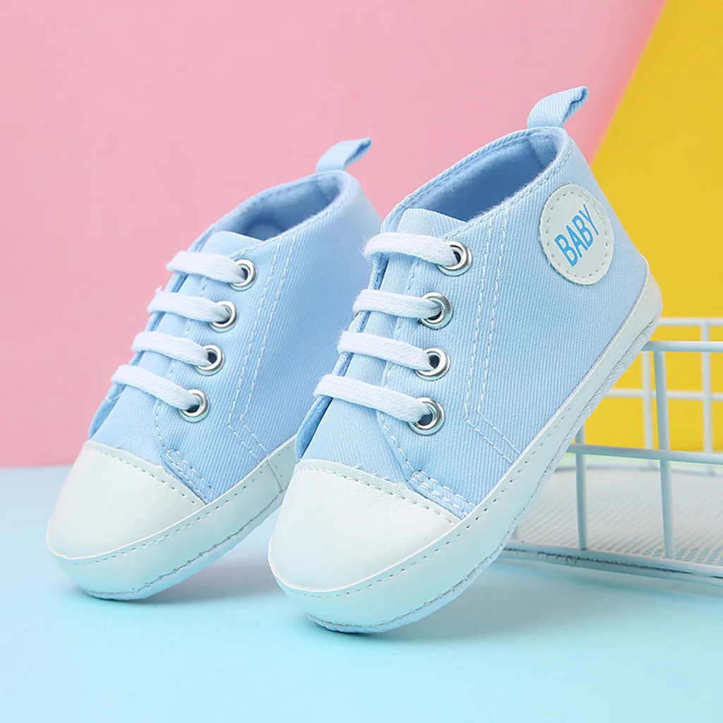 Детская Классическая парусиновая обувь для малышей; Schoenen; обувь для новорожденных девочек и мальчиков; Scarpe Neonato; обувь для первых шагов с героями мультфильмов; однотонная обувь для малышей