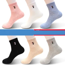 

6 Pairs Lot Women's Cute Cat Socks 2022 New Autumn Winter Solid White Black Grey Funny Cotton Socks Female Novelty Girls Kawaii