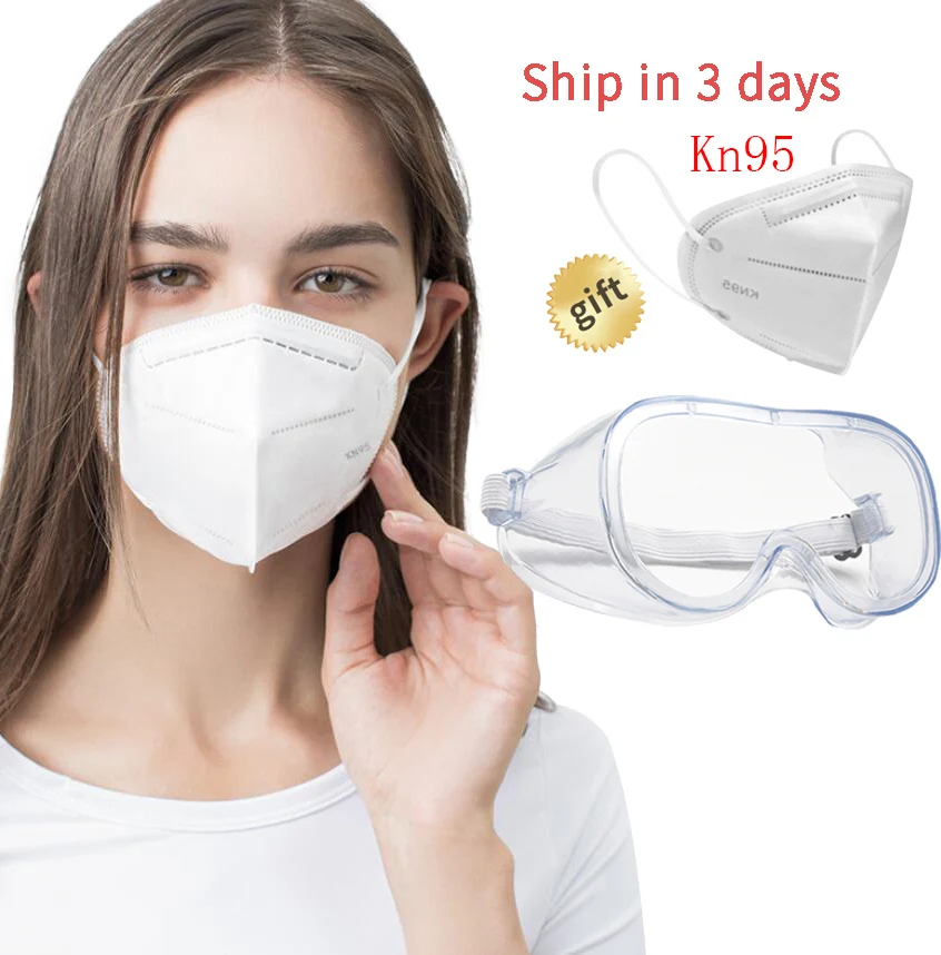 

Safety Protection Goggles Waterproof dust-proof Anti-fog Workplace Protective Glasses Kn95 Mask Gift