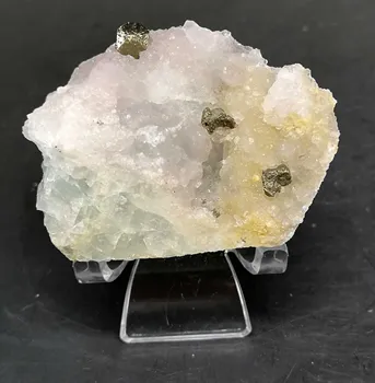 

124g Natural rare pyrite and fluorite symbiotic mineral teaching specimens stone and crystal from China free shipping