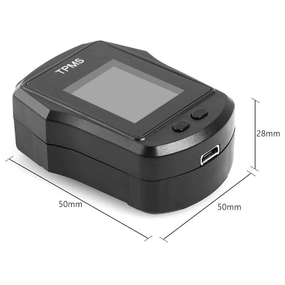 Waterproof Motorcycle TPMS Motorbike Digital LCD Display Tire Tyre Pressure Monitoring System with External Sensors