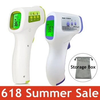 

Fast Ship Baby/Adult Infrared Temperature Meter-Tool Laser Measurement Body Forehead NonContact Thermometer Gun With Storage Bag