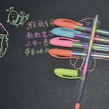 10 шт Красочные 6 в 1 хайлайтер гель заправки для ручек студенческие офисные канцелярские принадлежности L41E