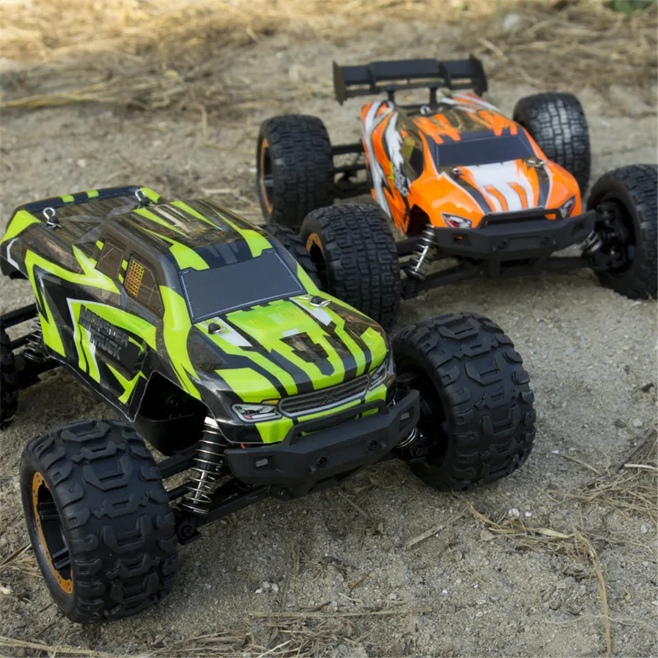 

1/16 Scale 4WD RC Model Car Remote Control RC390 Brushed Motor 2435 Brushless High-Speed Racing Off-road Big feet Toy Car Truck
