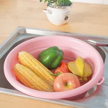 Складное ведро для умывальника, портативный кухонный органайзер, поднос для фруктов, домашний утолщенный органайзер для умывальника с отверстием для подвешивания