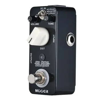 

MOOER BLADE Metal Distortion Guitar Effect Pedal 3 Modes True Bypass Full Metal Shell with 3 Working Modes Lo Boost/ Boost Off