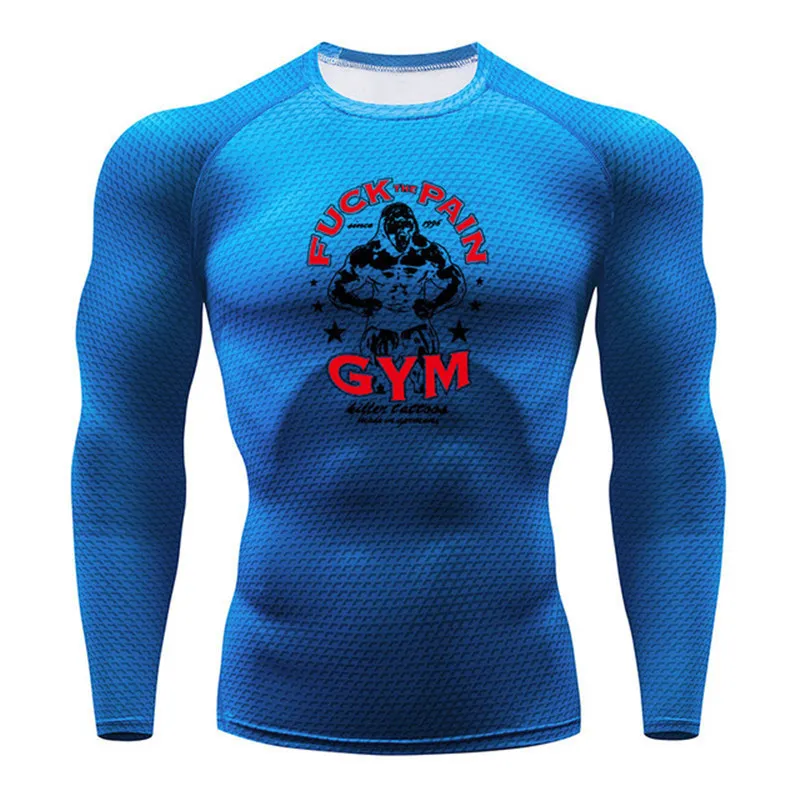 Мужская футболка для бега Gorilla Snake gym одежда для фитнеса Топ Рашгард одежда для футбола быстросохнущая спортивная мужская рубашка - Цвет: 27