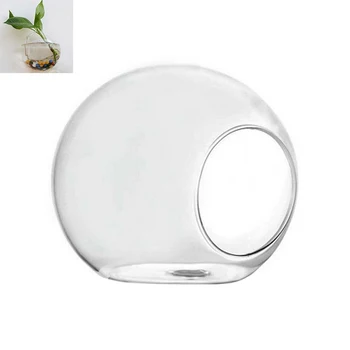 

Clear Hanging Glass Vase Wall Mounted Fish Tank Glass Ball Vase Flower Planter Pot Aquarium Container Garden Supplies