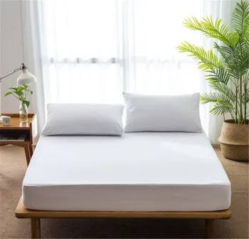 

180*200cm Waterproof Breathless Cotton Mattress Cover Bed Padded Mattress Cover Antibacterial Bed Cover Home Hotel Hospital USE