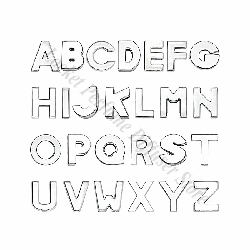 8mm-铬色光面-字母穿戴