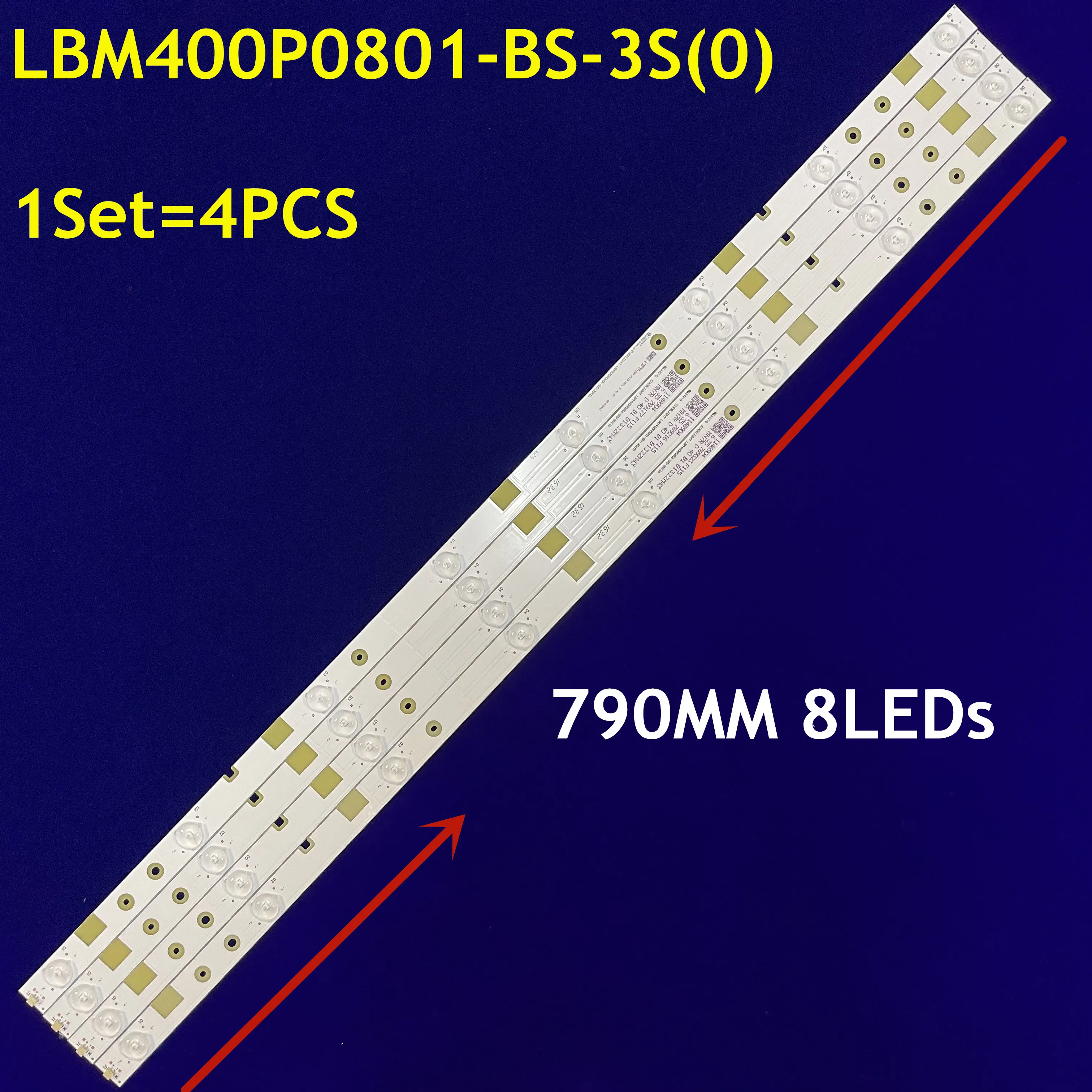 LED 백라이트 스트립 8램프 LBM400P0801-BS-3S(0) LED40K160JD LED40K300U LED40EC520UA LED40EC620UA LED40K5100U HD400DU-B31