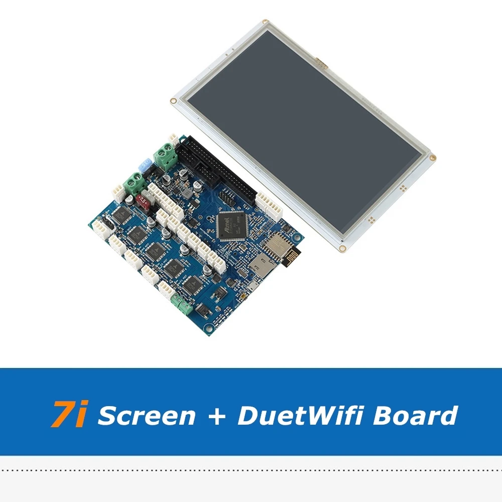 Полный набор клон Duet 2 Wifi V1.04 DuetWifi плата 32Bit Электроника+ 7 ''7i интегрированная панель сенсорный экран для BLV MGN Cube