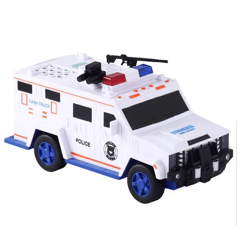 

FFYY-Electronic Automatic Money Roll Password Fingerprint Piggy Bank Children's Toy Multifunctional Voice Tremolo Car Piggy Bank