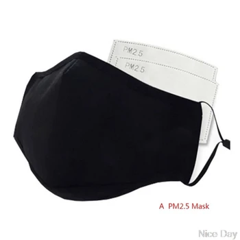 

10PCS Anti Pollution Mask Breathable Cotton Dust-proof Mouth Mask Replaceable Filter M23 20 Dropship