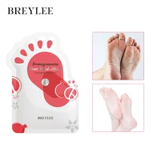 BREYLEE Pomegranate Foot Peel Mask Exfoliating Dead Skin Keeping Moisture Repairing Dry Rough Brightening Skin Foot Care Mask
