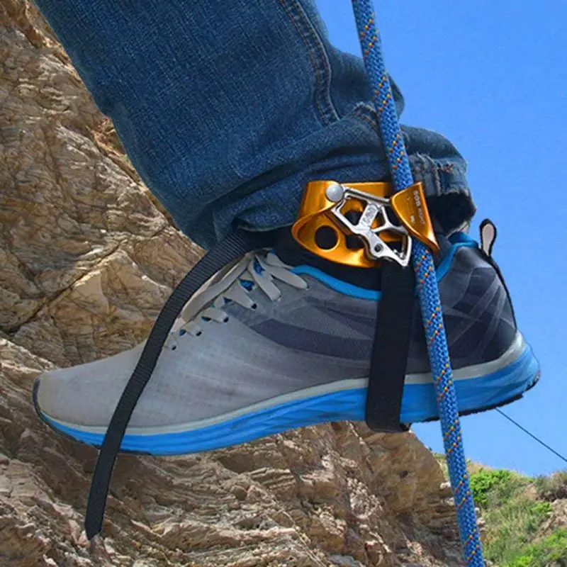 Альпинистская педаль Riser Right/Left Foot Loop Ascender протектор с SafetyBelt веревка устройство защиты скалолазания аксессуары