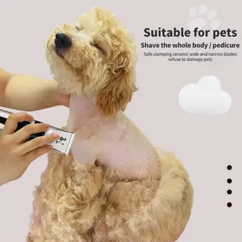 

Security Pet Shaver Cat Stainless Steel Fast Charging Type Dog Hair Clipper Trim Pets White Pet Hair Trimmer