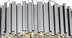 Современная хрустальная люстра для гостиной роскошные золотые круглые люстры из нержавеющей стали - Цвет корпуса: Dia45 chrome