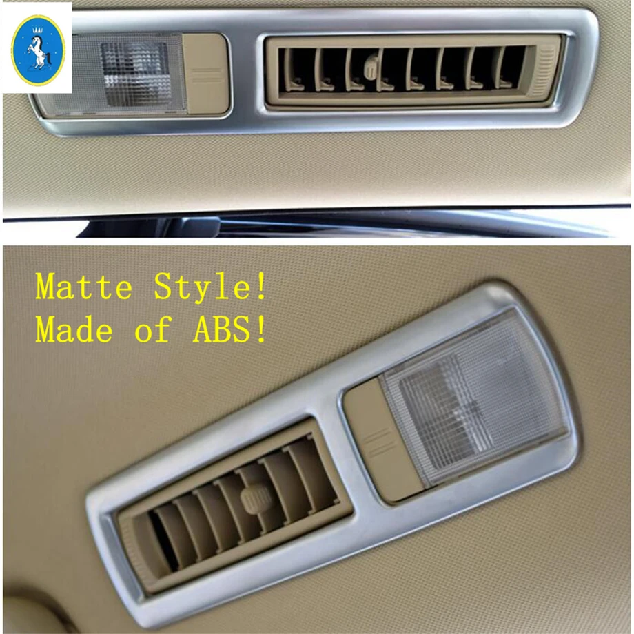 

Yimaautotrims Auto Accessory Rear Seat Roof Reading Lights Lamp Frame Cover Trim Fit For Toyota Highlander Kluger 2014 - 2019