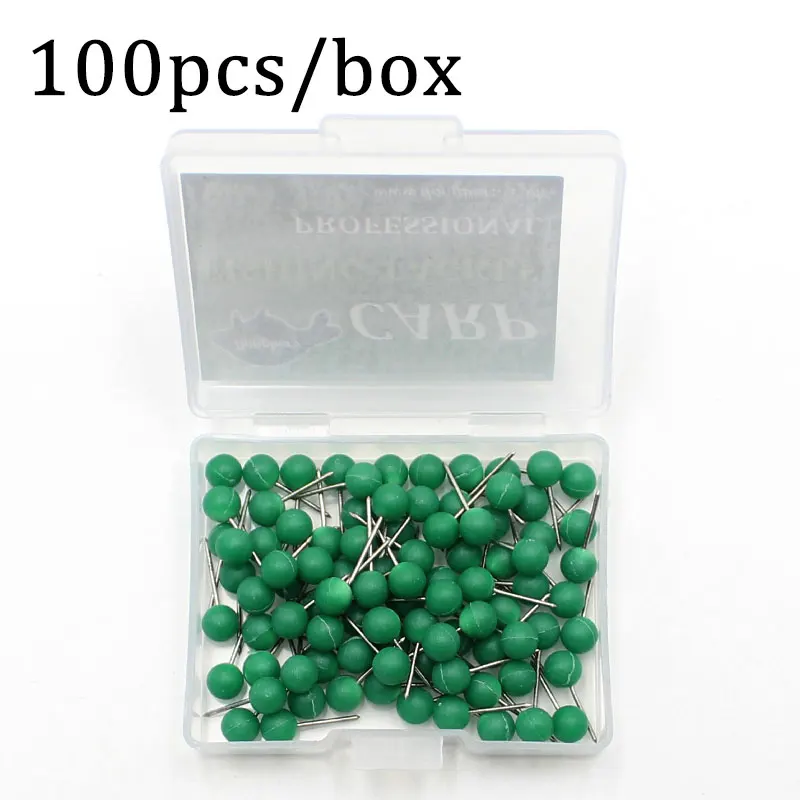 잉어 낚시 액세서리에 대 한 100PCS 핀 저장 상자 잉어 낚시 라인 상자 헤어 장비 보드 잉어 낚시 헤어 장비 지갑