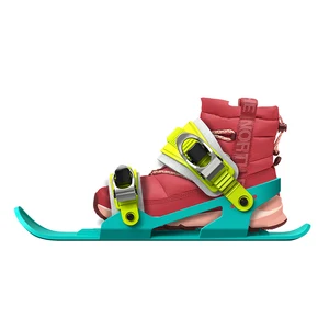 Kinder/erwachsene Mini Ski Skates für Schnee Die Kurze Skiboard Snowblades Einstellbare Bindungen Tragbare Skifahren Schuhe Schnee Bord