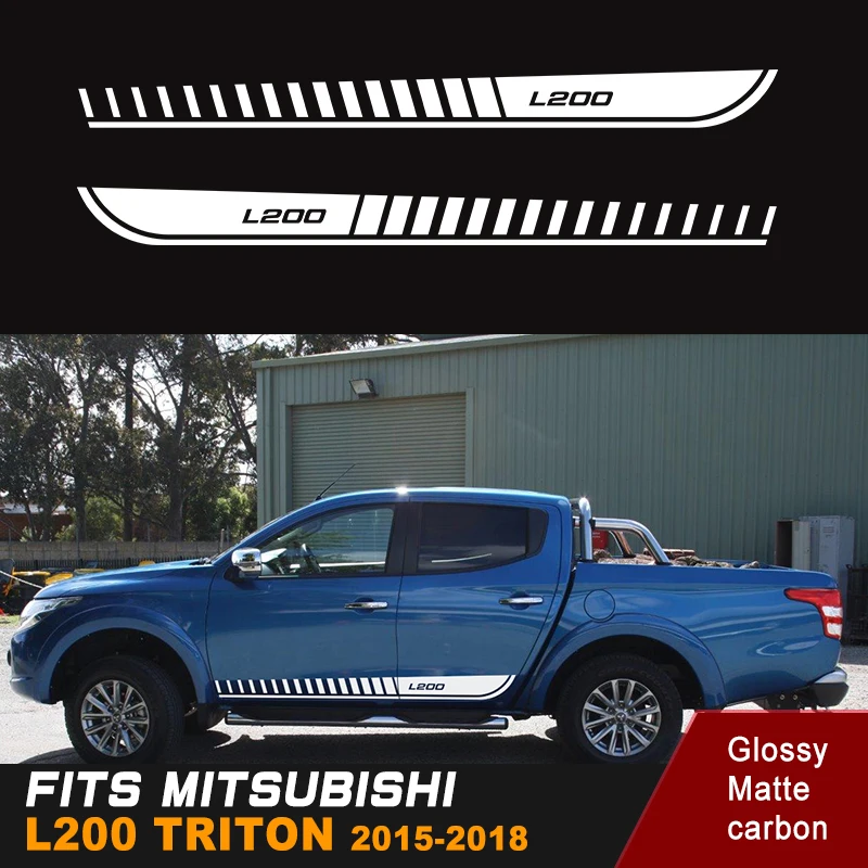 2 шт. виниловые наклейки для mitsubishi l200 triton 2015 2016 2017 2018 2019 | Автомобили и мотоциклы