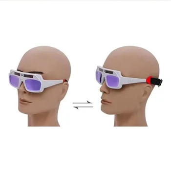 

Auto Solar Powered Welder Anti-Glare UV-Proof Anti-Fog Goggles Safety Glasses Protective Goggles Wind-proof