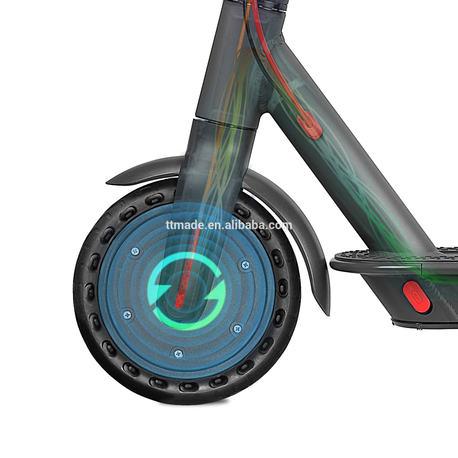 AOVO US Shipment 350W Powered Folding Adult 2 Wheel 350W Cheap Electric Scooter