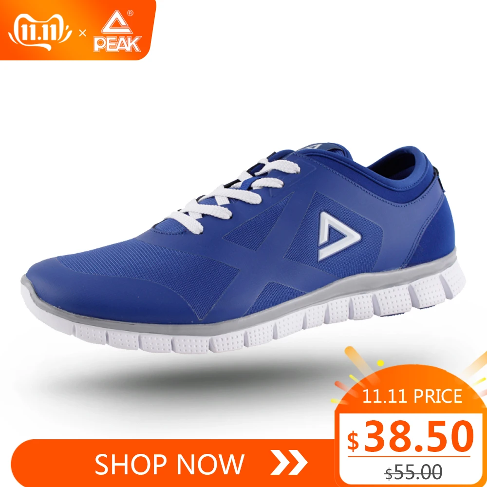 

PEAK Men's Running Shoes Breathable Sport Shoes Men Wearable Lightweight Comfort Fitness Jogging Sneakers Footwear