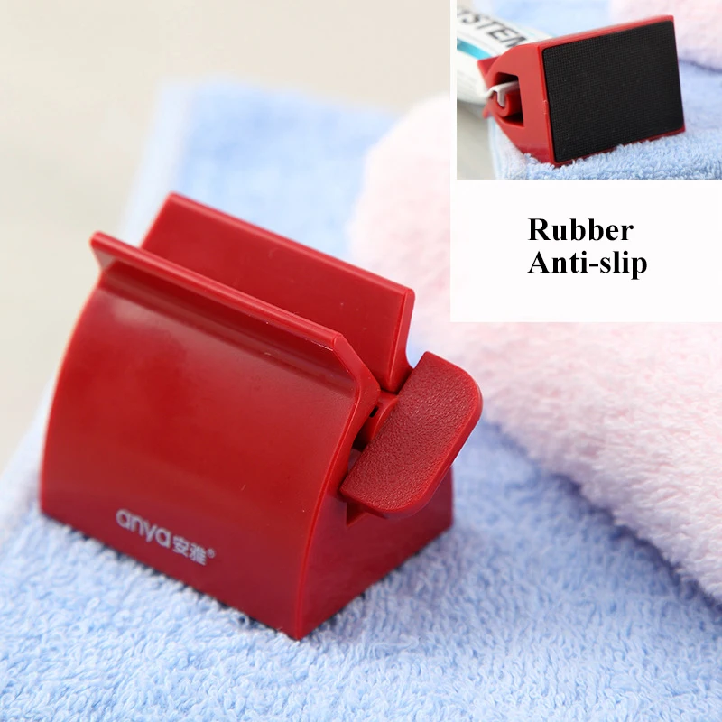 Multifunction Toothpaste Dispenser Portable Plastic Rolling Tube Toothpaste Squeezer Bathroom Accessories Set Holder