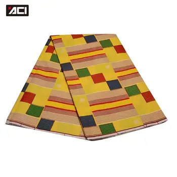 

ACI New Fashion Ankara Fabric African Real Wax Prints Ankara Ghana Kente Fabric 6 Yards/Piece Nigeria Wax Tissu Africain Kente