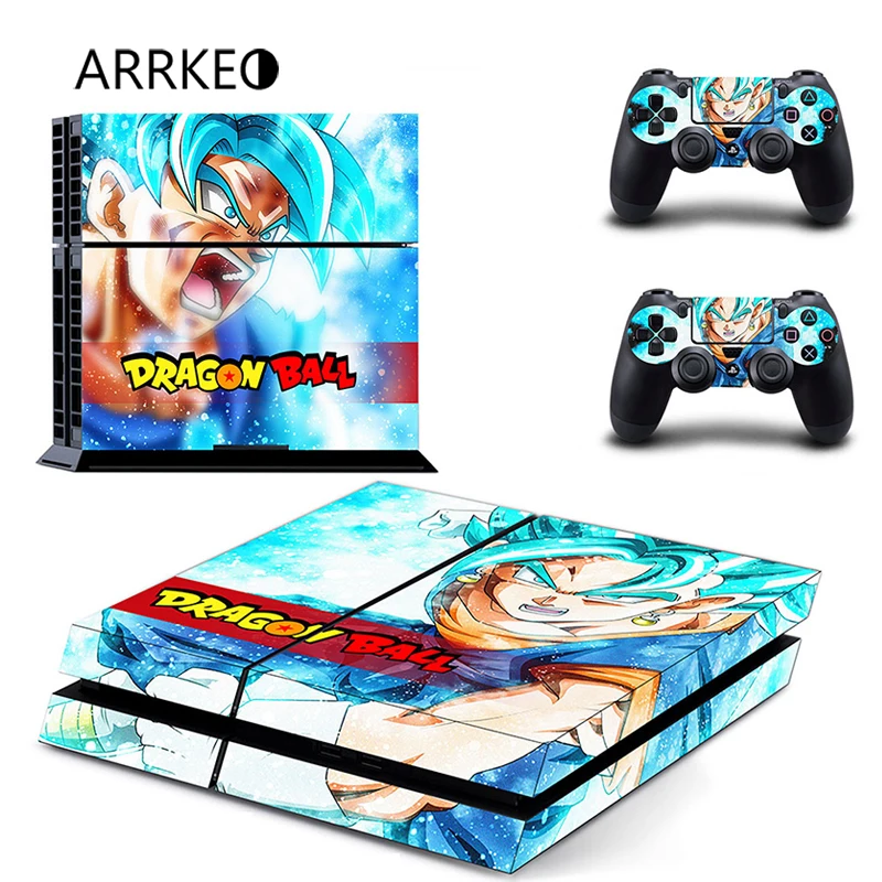 ARRKEO Dragon Ball Vegetto виниловые наклейки для sony PS4 приставка PlayStation& 2 контроллер аксессуары светодиодный световой бар