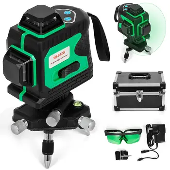 

3D & 12lineG green laser cross line laser 3D 12 line laser self-leveling 360 Rotary Laser Level construction laser 360 ° Rotary