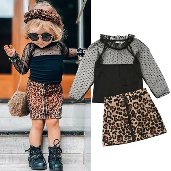 

Kids Clothes 2020 Spring Girls Set Long Sleeve Tops +skirts Children 2pieces Tracksuit Baby Girl Clothing Sets 2year Baby Outfit