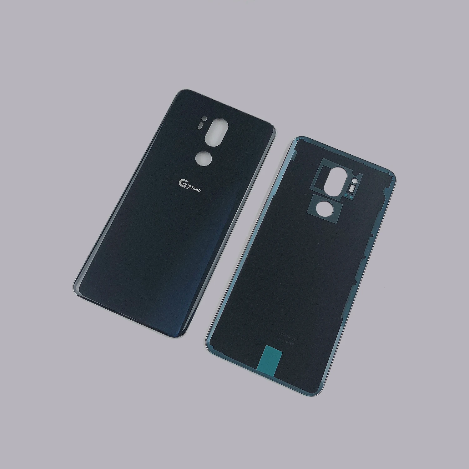 Корпус крышка батареи для LG G7 ThinQ G7+ G710 G710EM стеклянный чехол+ клейкая наклейка