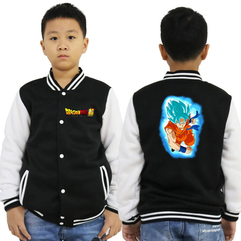 baseball jacket 10 Бейсбольная куртка с принтом «Жемчуг дракона» Спортивный костюм для малышей детская повседневная одежда на осень и зиму для мальчиков и девочек детская одежда топы - Цвет: baseball jacket 10