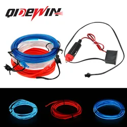 Lampe Led décorative d'intérieur de voiture, bande de néon pour automobile, lumière d'ambiance Flexible pour conduire des cigarettes, lumière d'ambiance 