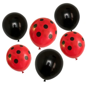 

12pcs/lot 12inch Black Red White Spot Latex Balloons Polka dot Wave Point Globos Birthday Wedding Party Decor Supplies Kids Toy