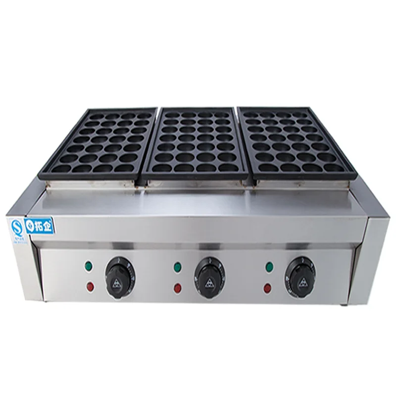 

Gas Version Electric Octopus Balls Machine Commercial Three Rows of Octopus Burning or Gas Shrimp Egg Machine Fish Ball Furnace