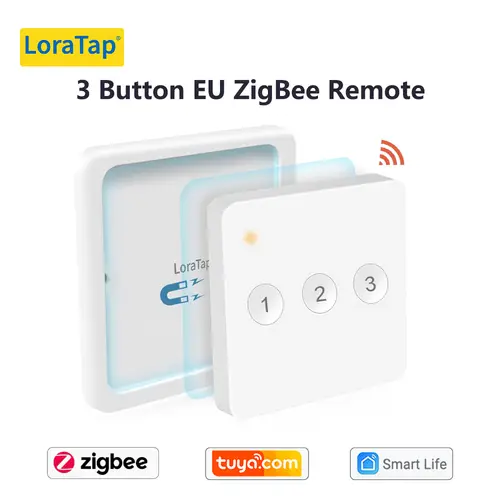 LoraTap ZigBee 3.0 Wireless 14 EU US Push Button Remote Tuya Scene Automation Control Switch Smart Life App Hub Need - Image 11
