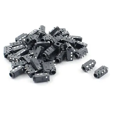 

Earphone 4 Pin 3.5mm Surface Mount Female Audio Socket Connector 50pcs