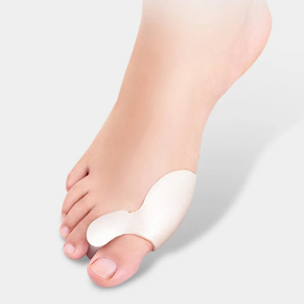 1 Pair Silicone Foot Care Gel Bunion Toe Separators Straightener Spreader Correctors Hallux Valgus Correction 2019