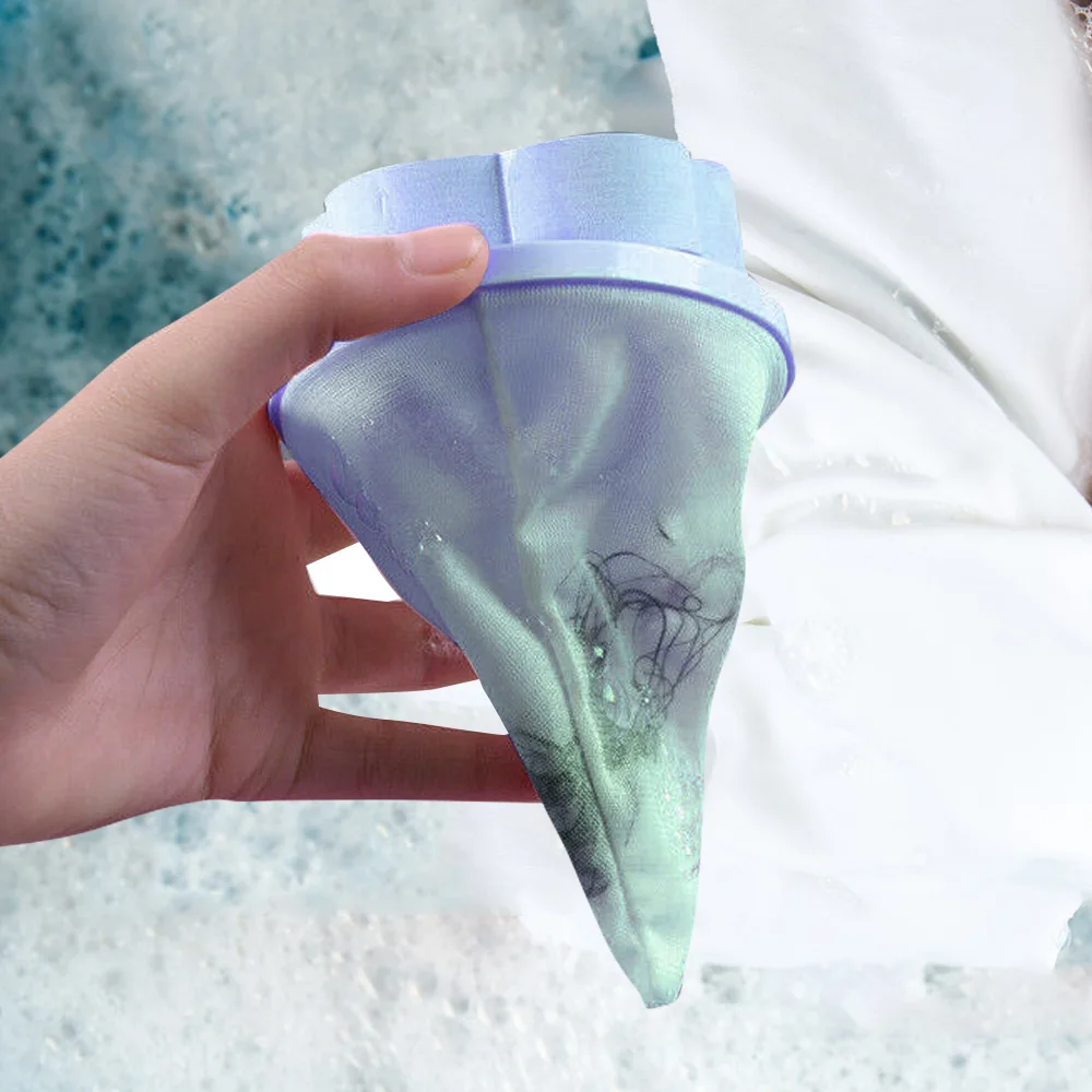 

Hot Reusable Washing Machine Hair Catcher Mesh Washing Machine Filter Bag Hair Crumbs Removal Cleaning Ball Net Pouch