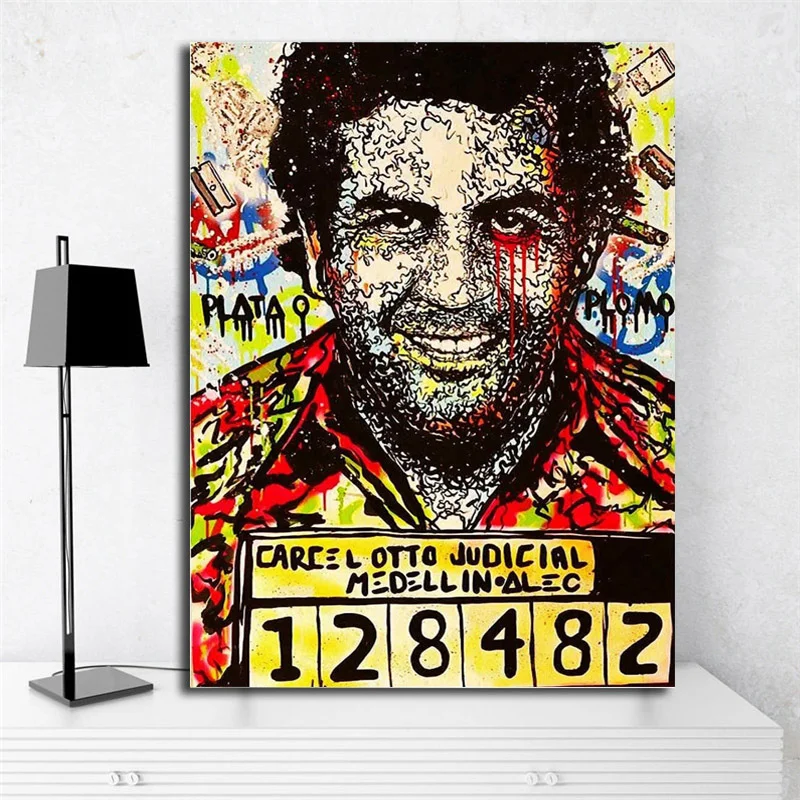 Monopolies Pablo Escobar Wallpaper HD Canvas Posters Prints Wall Art Oil  Painting Decor Picture Modern Home 50x70cm No Frame  Amazoncouk Home   Kitchen