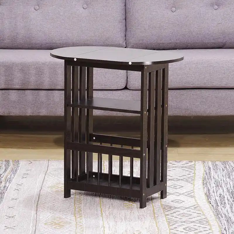 Small Tea Table Folding Solid Wood Sofa Cabinet Small House