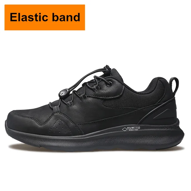 HUMTTO New Leather Mens Shoes Fashion Sneakers for Men Waterproof Winter Luxury Designer Brand Non-slip Black Man Casual Shoes Blcak 320037A