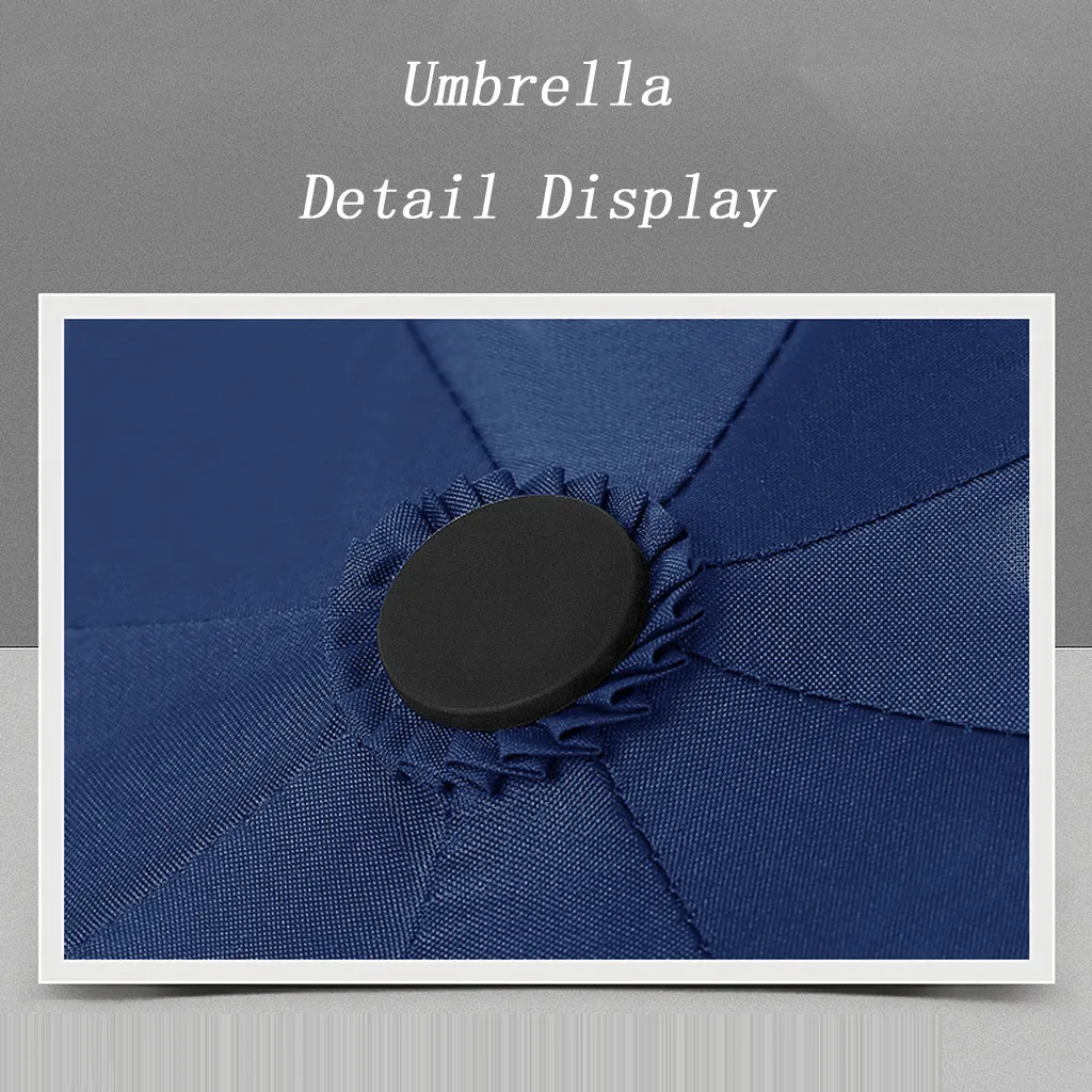3 складной зонт Усовершенствованный дизайн автоматический зонт обратный складной бизнес зонтик со светоотражающими полосками волоконный стержень сплав