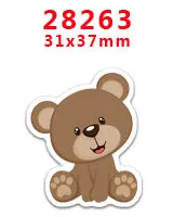 28263 30 шт мультяшный персонаж плоское украшение из смолы PR 27896 - Цвет: 28263