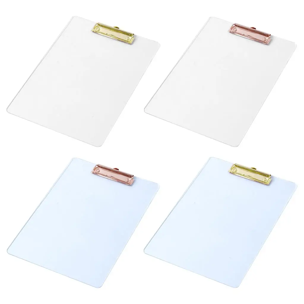 Transparent/Matte Acrylic Clipboard A4 School Supplies Portable Splint for School