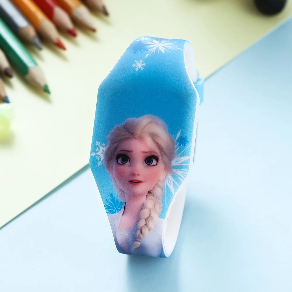 

Original Disney Children's Watch Frozen Aisha Princess Spider-Man Lron Man Fun LED Princess Electronic Watch Children's Watch